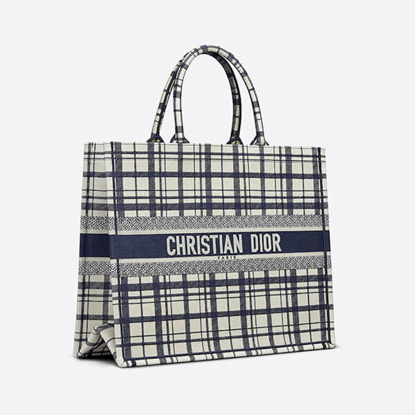 ディオール ブックトートコピーマザーズバッグ チェック CD ロゴ 新作 M1286ZRFZ_M928